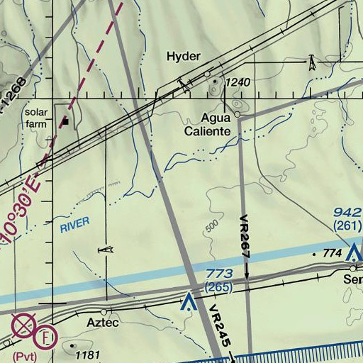 FAA VFR chart of Sears Point, AZ