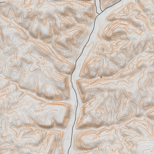 OpenTopoMap map of Bear Canyon, AZ