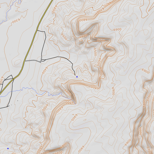 OpenTopoMap map of Sei Betoh, AZ