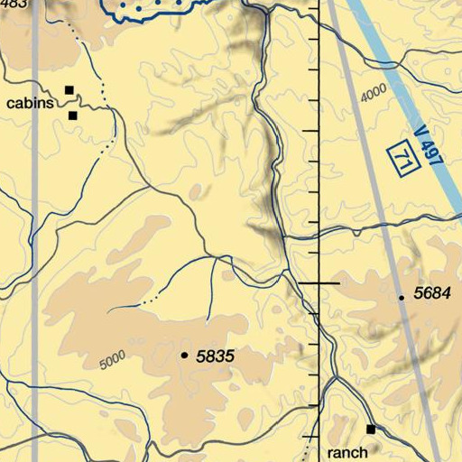 FAA VFR chart of Cinnabar Flat, OR