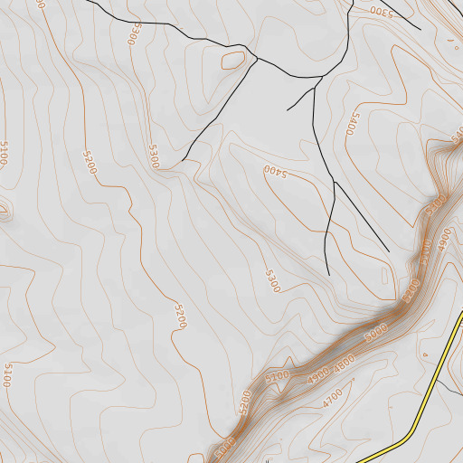 OpenTopoMap map of Antelope Spring, OR