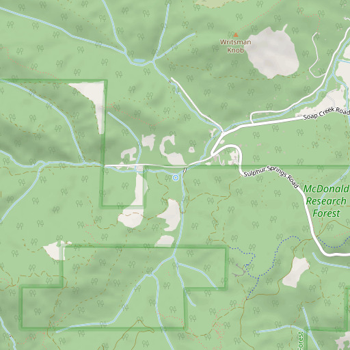OpenStreetMap map of Baker Creek, OR