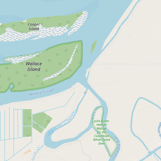 OpenStreetMap map of Beaver Slough, OR