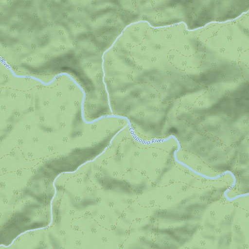 OpenStreetMap map of Blue Creek, OR
