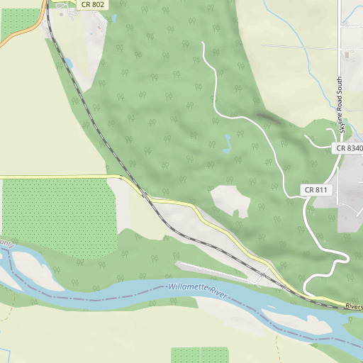 OpenStreetMap map of Cauthorn Spring, OR