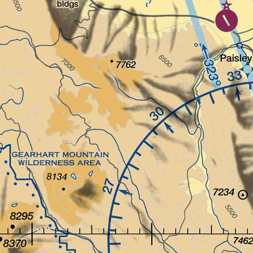 FAA VFR chart of Coffeepot Spring, OR