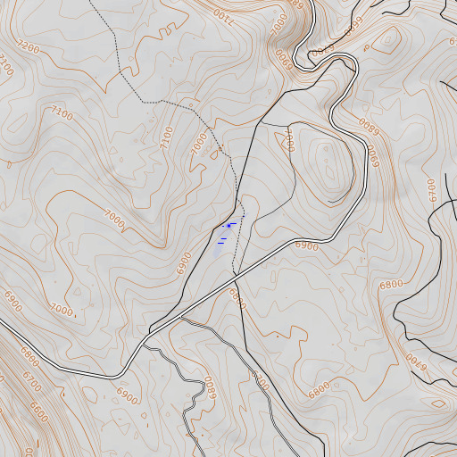 OpenTopoMap map of Coffeepot Spring, OR