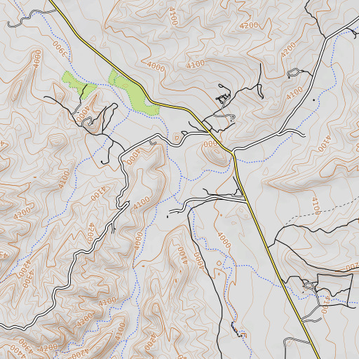OpenTopoMap map of Sheep Wash, AZ