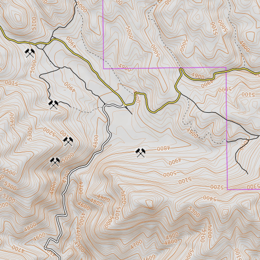 OpenTopoMap map of Emigrant Creek, OR