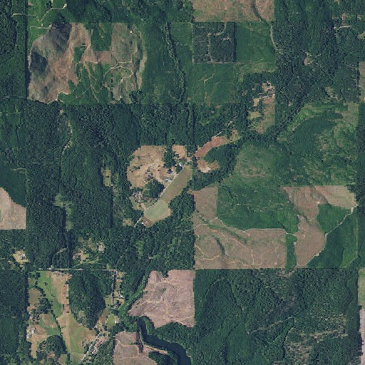 Aerial imagery of Estes Creek, OR