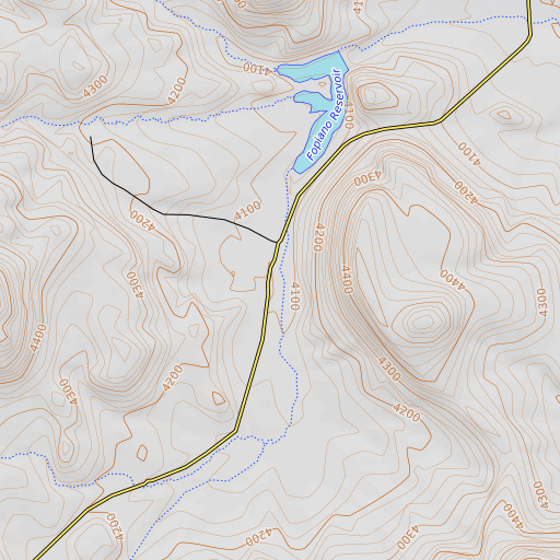 OpenTopoMap map of Frog Hollow, OR