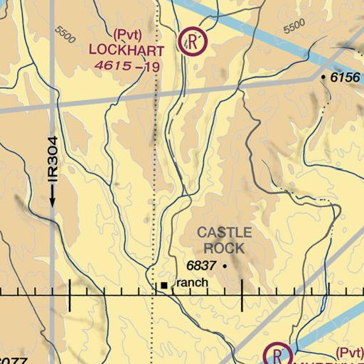 FAA VFR chart of Goodwin Tomb, OR