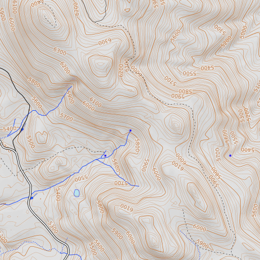 OpenTopoMap map of Hill Spring, OR