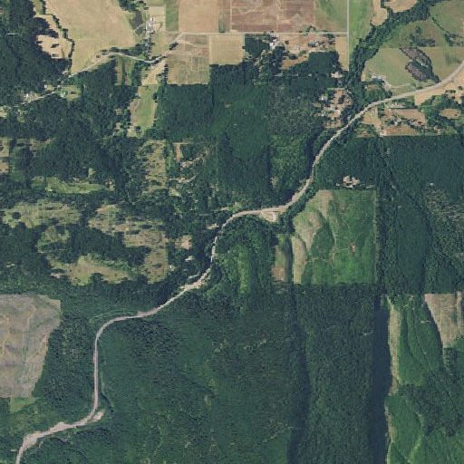 Aerial imagery of Holmes Creek, OR