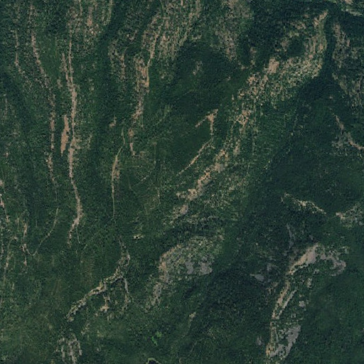 Aerial imagery of Hoodoo Trail, OR