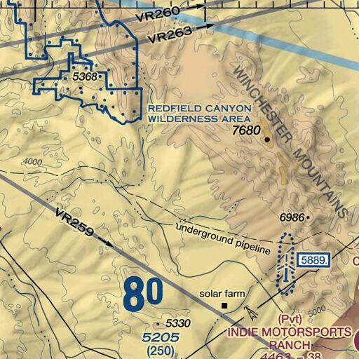 FAA VFR chart of Bear Creek, AZ