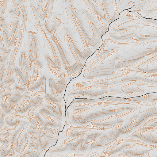 OpenTopoMap map of Bear Creek, AZ