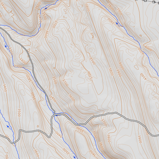 OpenTopoMap map of Hunter Lake, OR