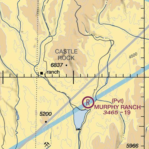 FAA VFR chart of Hunter Spring, OR