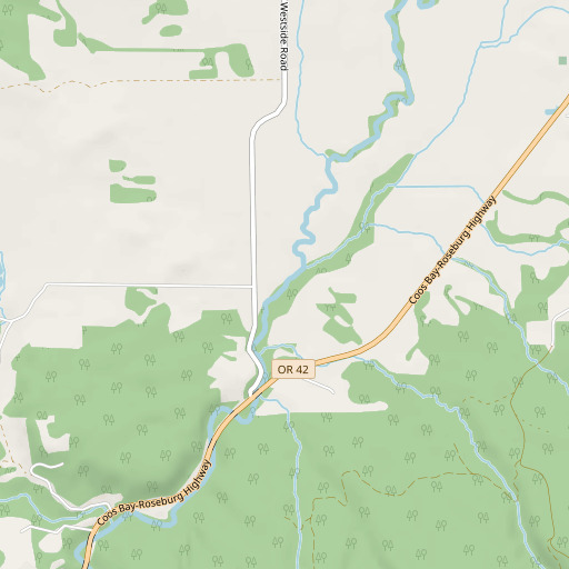 OpenStreetMap map of Jim Belieu Creek, OR