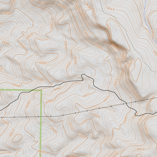 OpenTopoMap map of Knox Ranch, OR
