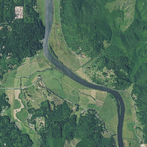 Aerial imagery of Lowe Creek, OR
