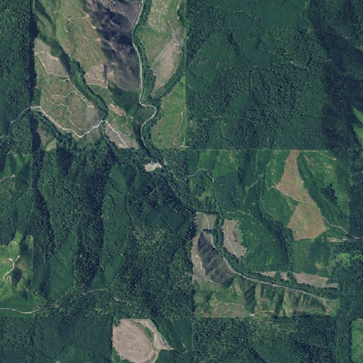 Aerial imagery of Miner Creek, OR