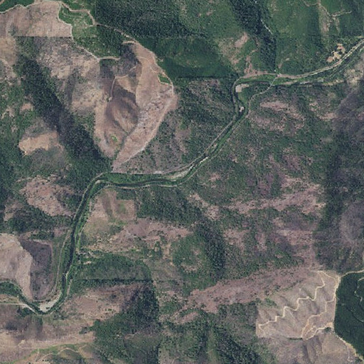 Aerial imagery of Minnie Creek, OR