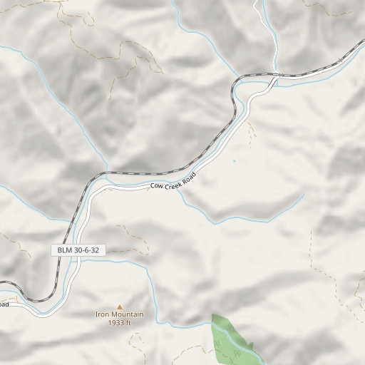 OpenStreetMap map of Minnie Creek, OR