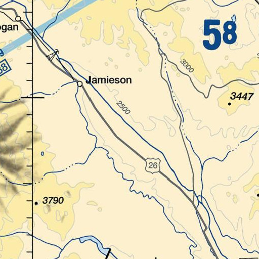 FAA VFR chart of Mud Creek, OR