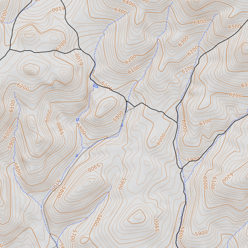 OpenTopoMap map of Mud Spring, OR