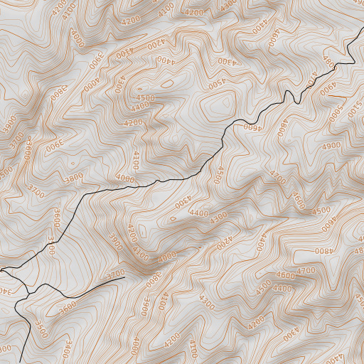 OpenTopoMap map of Mud Spring, OR