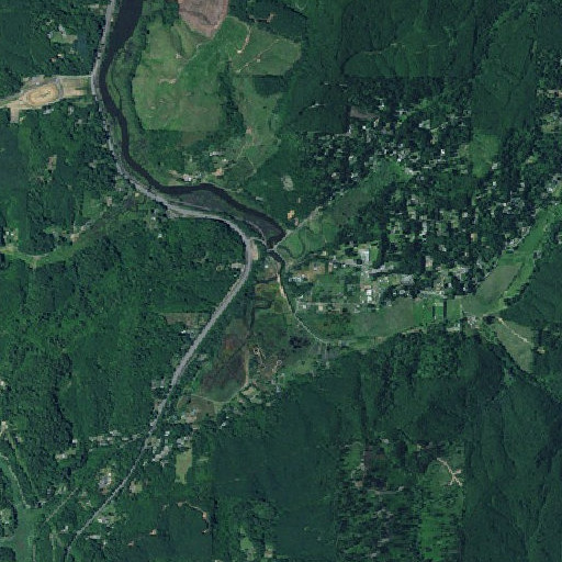 Aerial imagery of Noble Creek, OR