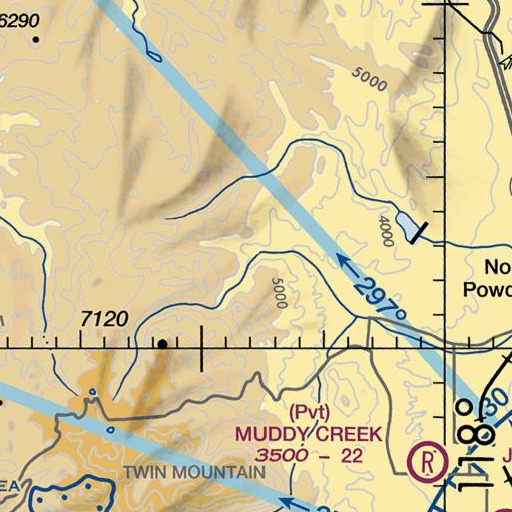FAA VFR chart of North Fork Anthony Creek, OR