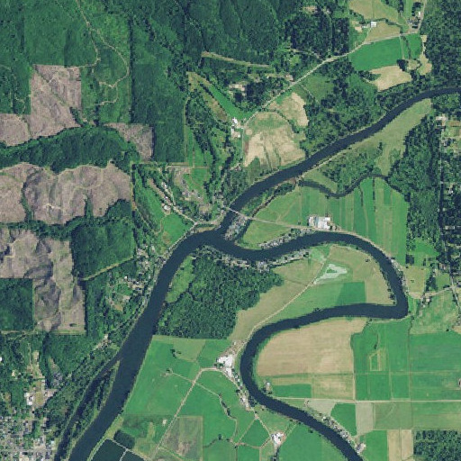 Aerial imagery of North Fork Nehalem River, OR