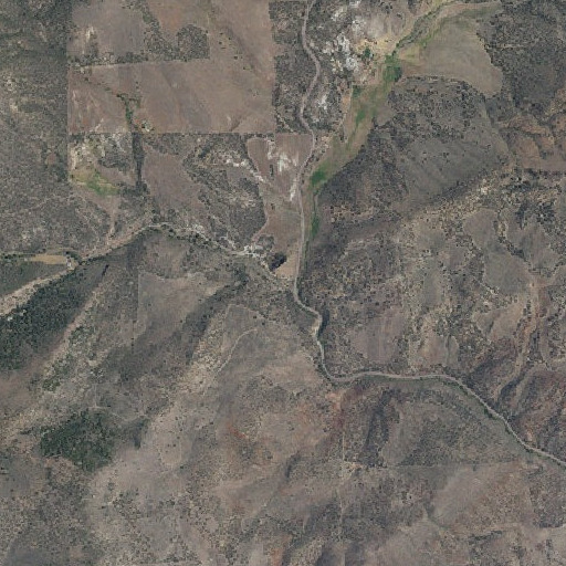 Aerial imagery of O'Neil Creek, OR