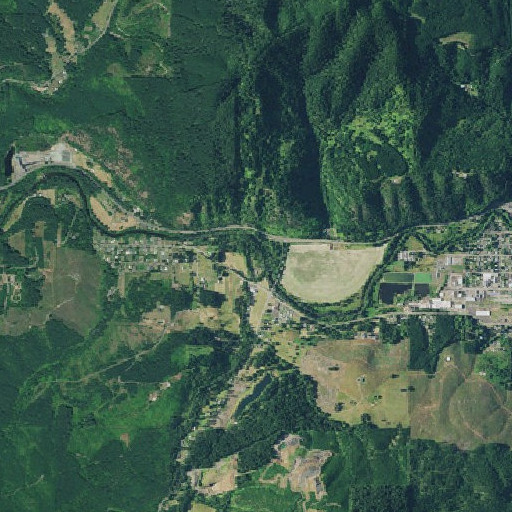 Aerial imagery of Post Creek, OR