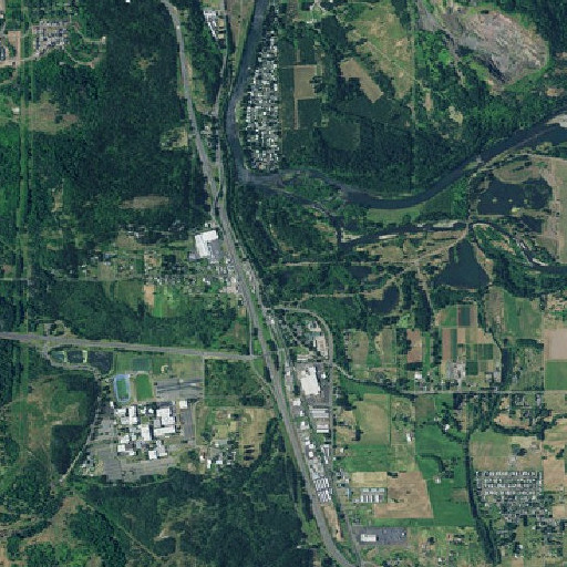 Aerial imagery of Russel Creek, OR