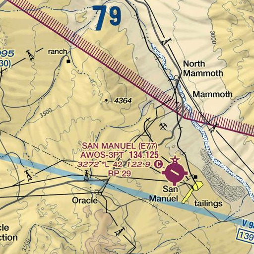 FAA VFR chart of Shultz Spring, AZ