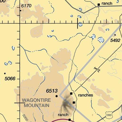 FAA VFR chart of Sheep Mountain, OR