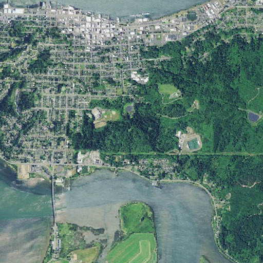 Aerial imagery of Shively Park, OR