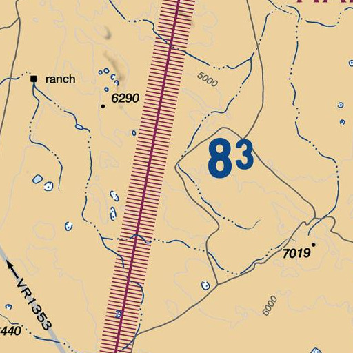 FAA VFR chart of South Corral Spring, OR