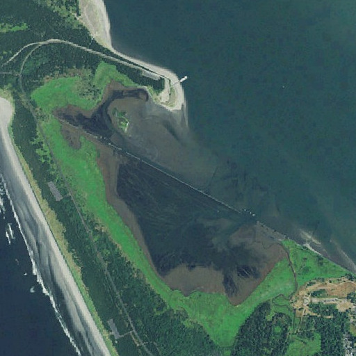 Aerial imagery of South Jetty, OR