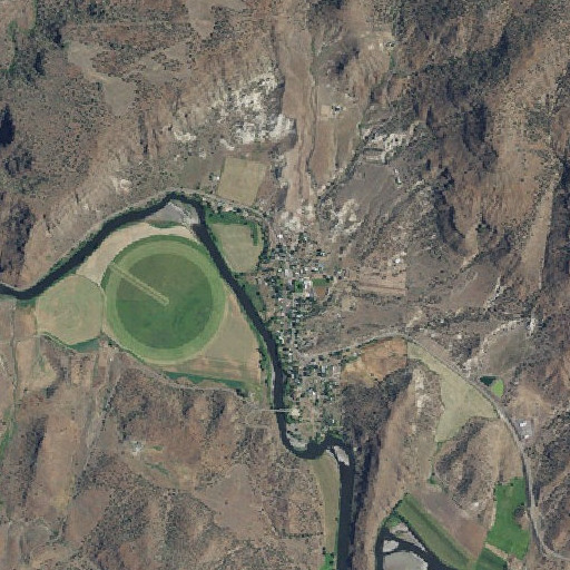 Aerial imagery of Spray, OR