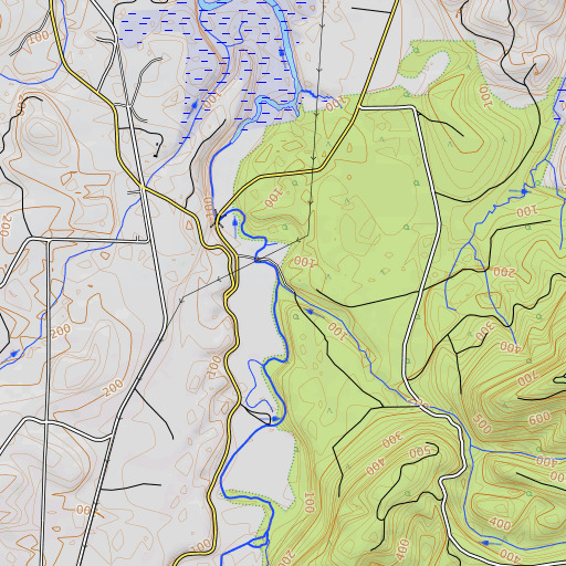 OpenTopoMap map of Stavebolt Creek, OR