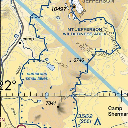 FAA VFR chart of Swallow Lake, OR