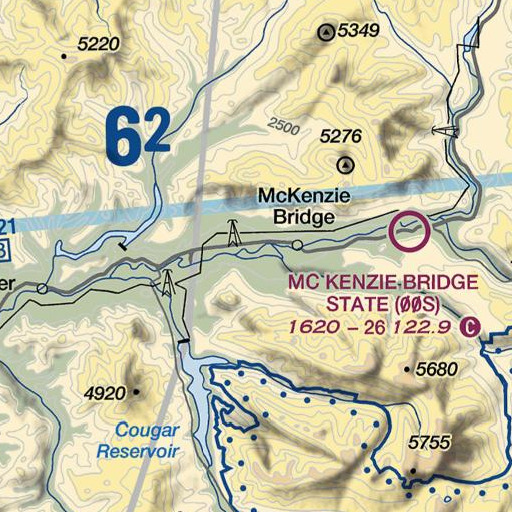 FAA VFR chart of Taylor Creek, OR
