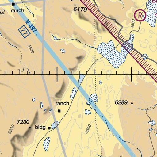 FAA VFR chart of Ten Cent Lake, OR