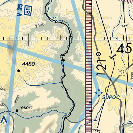 FAA VFR chart of The Pot, OR