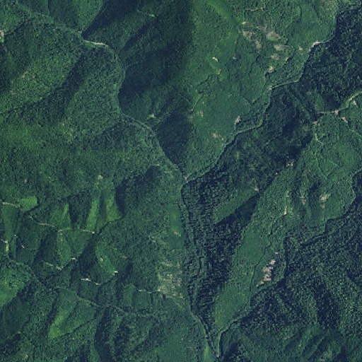 Aerial imagery of Tidbits Creek, OR